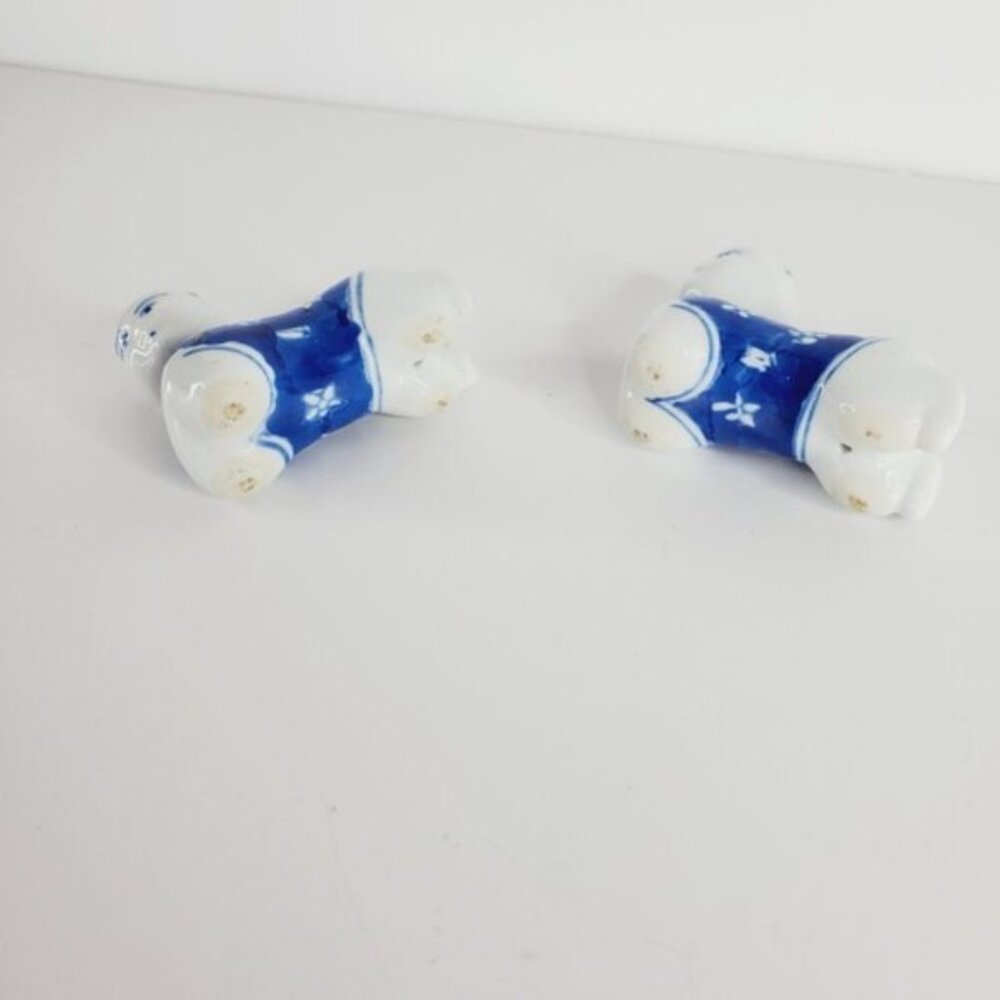 Vintage Chinese Asian Chopstick Rest Traditional Figurine Knife Rest Set of 2 - Picture 3 of 5